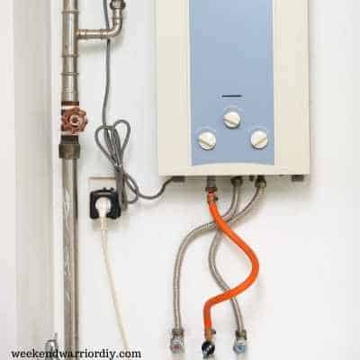 tankless water heater without flush valves installed