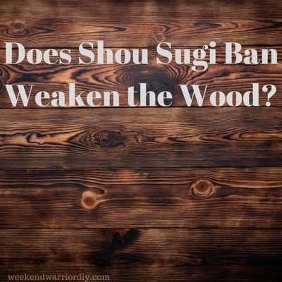 will charring wood weaken the wood?